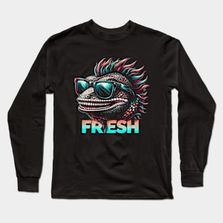 Fresh Gecko | Cool Gecko | Punk Gecko Long Sleeve T-Shirt